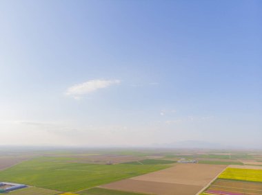 Konya lale alanları, hava manzarası