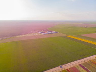 Konya lale alanları, hava manzarası