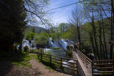 Şelaleler Martin Brod Una Ulusal Parkı Bosna