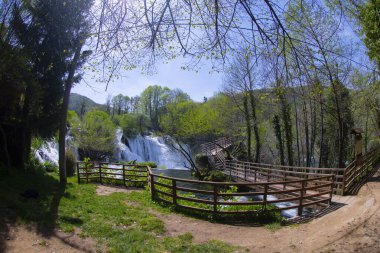 Şelaleler Martin Brod Una Ulusal Parkı Bosna