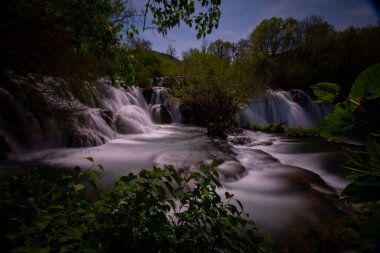 Şelaleler Martin Brod Una Ulusal Parkı Bosna