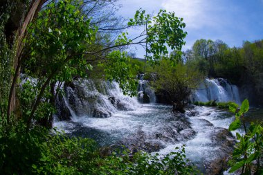 Şelaleler Martin Brod Una Ulusal Parkı Bosna