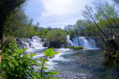 Şelaleler Martin Brod Una Ulusal Parkı Bosna