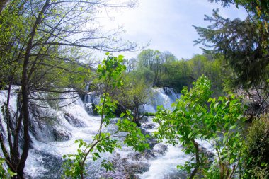 Şelaleler Martin Brod Una Ulusal Parkı Bosna