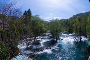 Şelaleler Martin Brod Una Ulusal Parkı Bosna