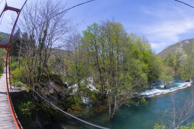 Şelaleler Martin Brod Una Ulusal Parkı Bosna