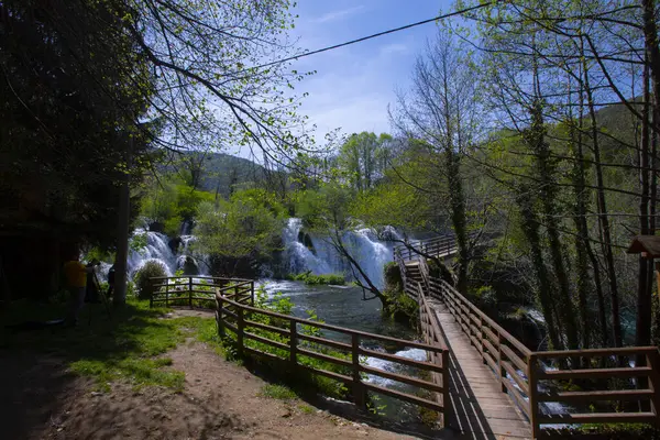 Şelaleler Martin Brod Una Ulusal Parkı Bosna