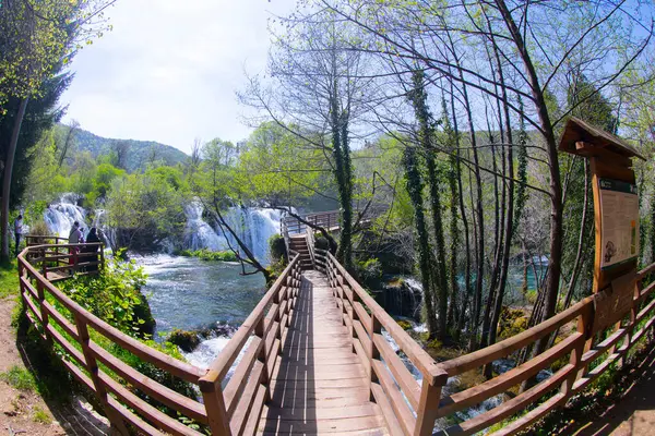 Şelaleler Martin Brod Una Ulusal Parkı Bosna