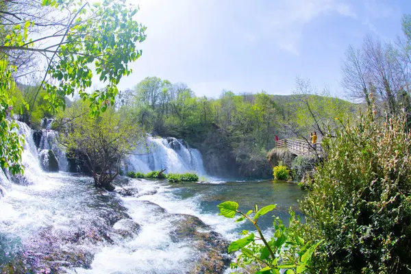 Şelaleler Martin Brod Una Ulusal Parkı Bosna