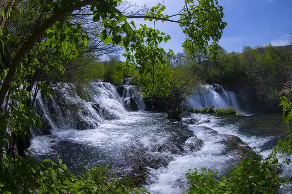 Şelaleler Martin Brod Una Ulusal Parkı Bosna