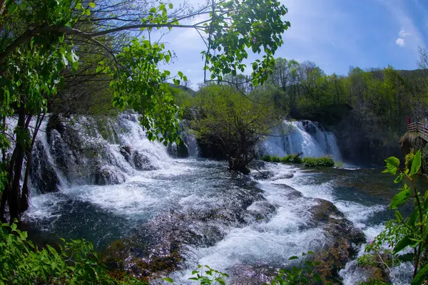 Şelaleler Martin Brod Una Ulusal Parkı Bosna