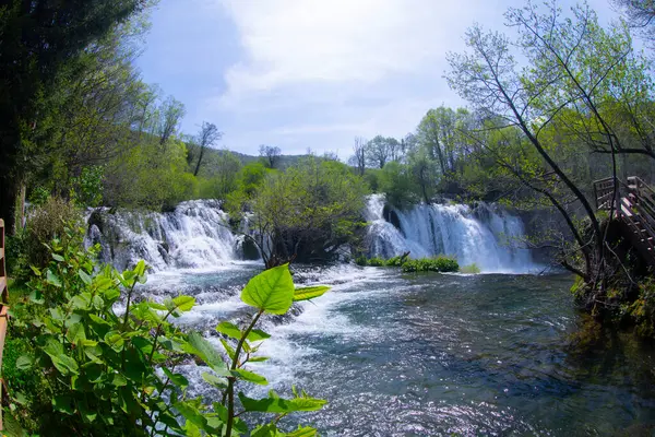 Şelaleler Martin Brod Una Ulusal Parkı Bosna