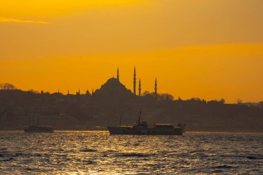 Süleyman Camii ve İstanbul Feribotları