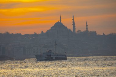 Süleyman Camii ve İstanbul Feribotları