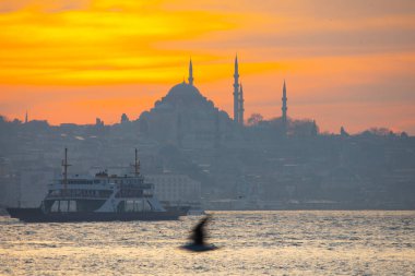 Süleyman Camii ve İstanbul Feribotları