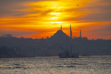 Süleyman Camii ve İstanbul Feribotları