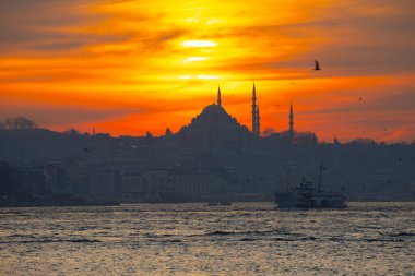 Süleyman Camii ve İstanbul Feribotları