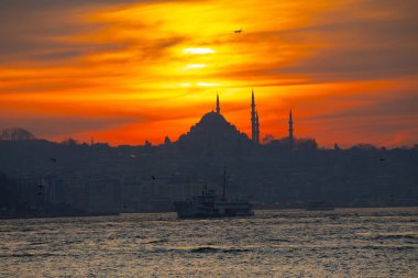 Süleyman Camii ve İstanbul Feribotları