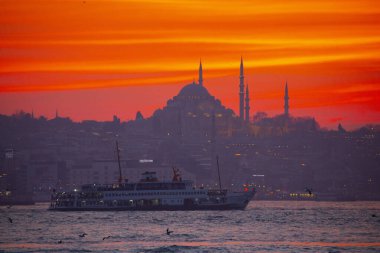 Süleyman Camii ve İstanbul Feribotları