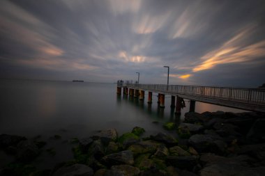 Büyük iskelenin uzun pozu