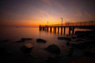 Büyük iskelenin uzun pozu