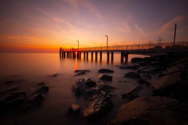 Büyük iskelenin uzun pozu