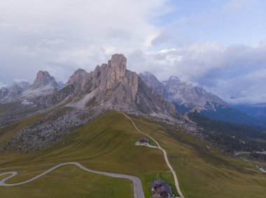 Passo di Giau hava manzarası