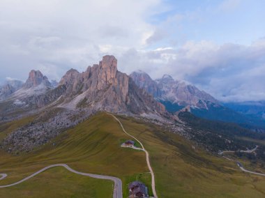 Passo di Giau hava manzarası