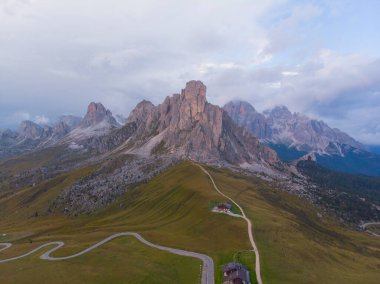 Passo di Giau hava manzarası