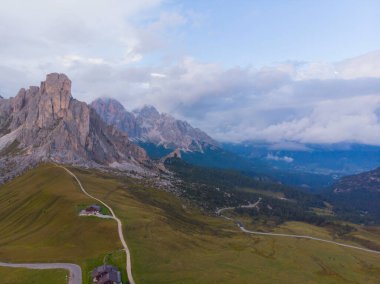 Passo di Giau hava manzarası
