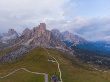 Passo di Giau hava manzarası