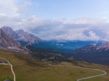 Passo di Giau hava manzarası