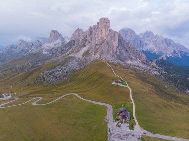 Passo di Giau hava manzarası