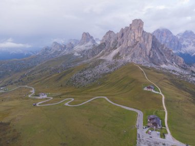 Passo di Giau hava manzarası