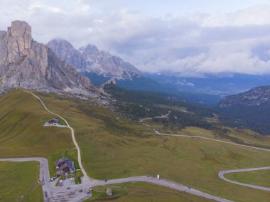Passo di Giau hava manzarası