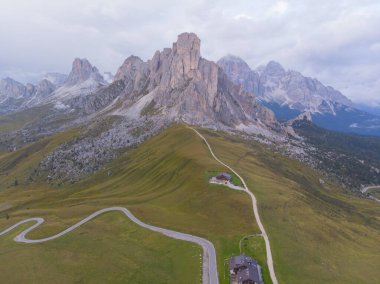 Passo di Giau hava manzarası