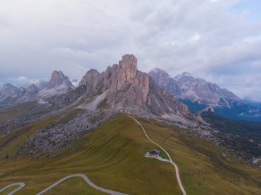 Passo di Giau hava manzarası