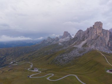 Passo di Giau hava manzarası