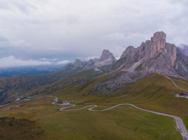 Passo di Giau hava manzarası