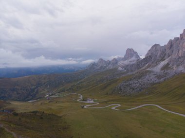 Passo di Giau hava manzarası