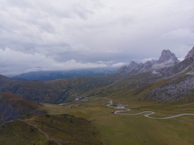 Passo di Giau hava manzarası
