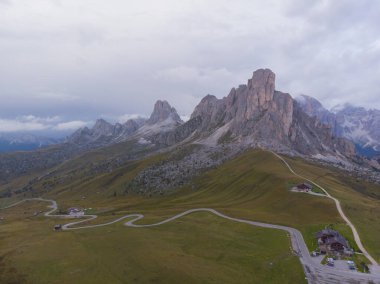 Passo di Giau hava manzarası