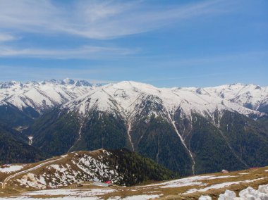 Kackar Dağları Zilkale 'nin havadan görünüşü