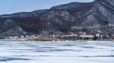 Winter scenery in Songhua Lake Scenic Area, Jilin City, Jilin Province, China