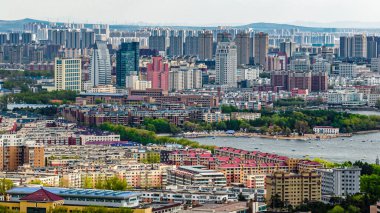 Changchun, Çin 'in kentsel alanındaki mimari manzara
