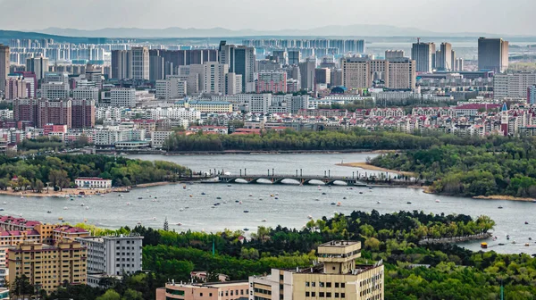 Архітектурний Ландшафт Міста Чанчун Китай — стокове фото