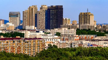 Cityscape of Changchun, China in summer