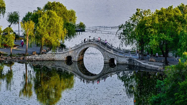 Пейзаж Парка Наньху Чанчуне Китай Летом — стоковое фото