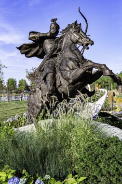 Changchun, Çin 'deki Bahçe Mikro Peyzaj-Nanhu Park Peyzajı