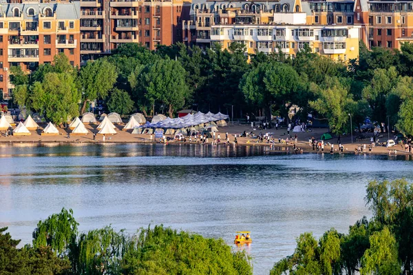 stock image The scenery of Nanhu Park in Changchun, China in summer